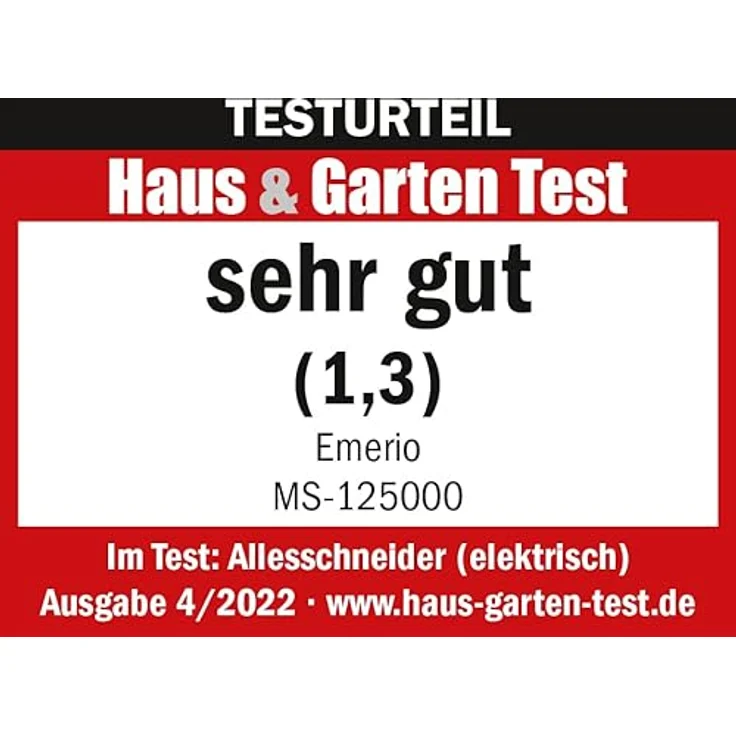 Emerio Allesschneider "Made in EU", Edelstahl Messereinheit in Deutschland produziert, einstellbar 0-17mm, BPA frei, platzsparend klappbar, mit Sicherheitsschalter, Eco 100 Watt, MS-125000.1, Schwarz – Bild 2