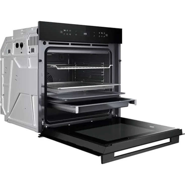 Bauknecht BBI78HT1SK Einbau-Heissluftbackofen/A+/ 73l/ Hydrolyse/SoftClose/AirFry Funktion inkl. Airfry-Tray/High Temp. Pizza Funktion/LCD Text-Display/ 1x Teleskopauszug, XXL Garraum, Multi-Level-Kochen, High-Temperature Pizza Funktion – Bild 4