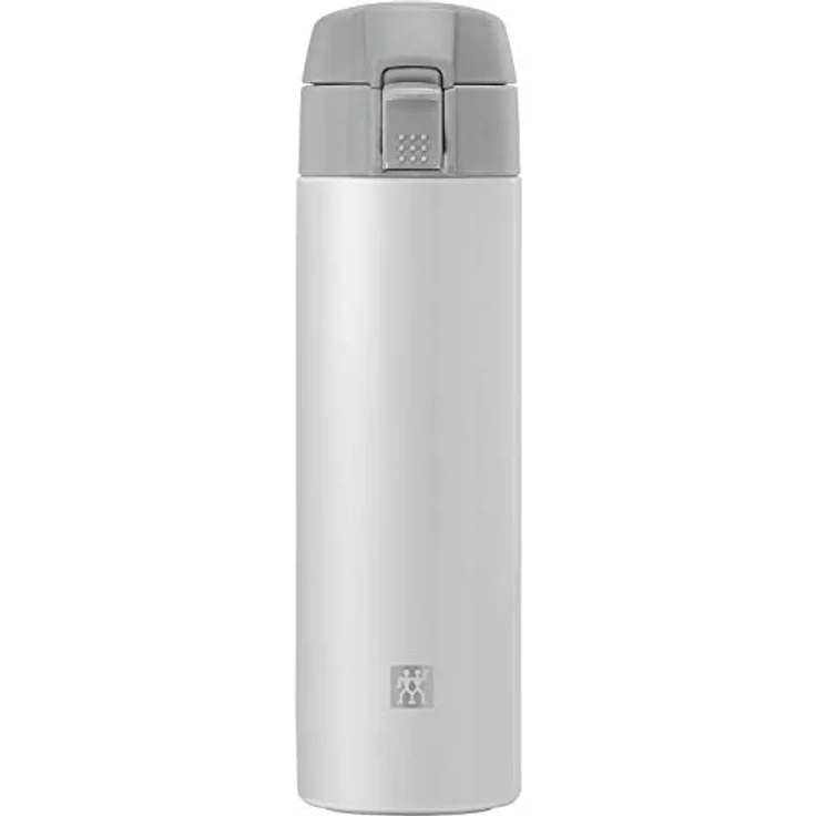 ZWILLING Thermo Thermoflasche, Reisebecher, Doppelwandisolierung, Sicherheitsverschluss, 450 ml, Höhe: 22,8 cm, Weiß – Bild 1