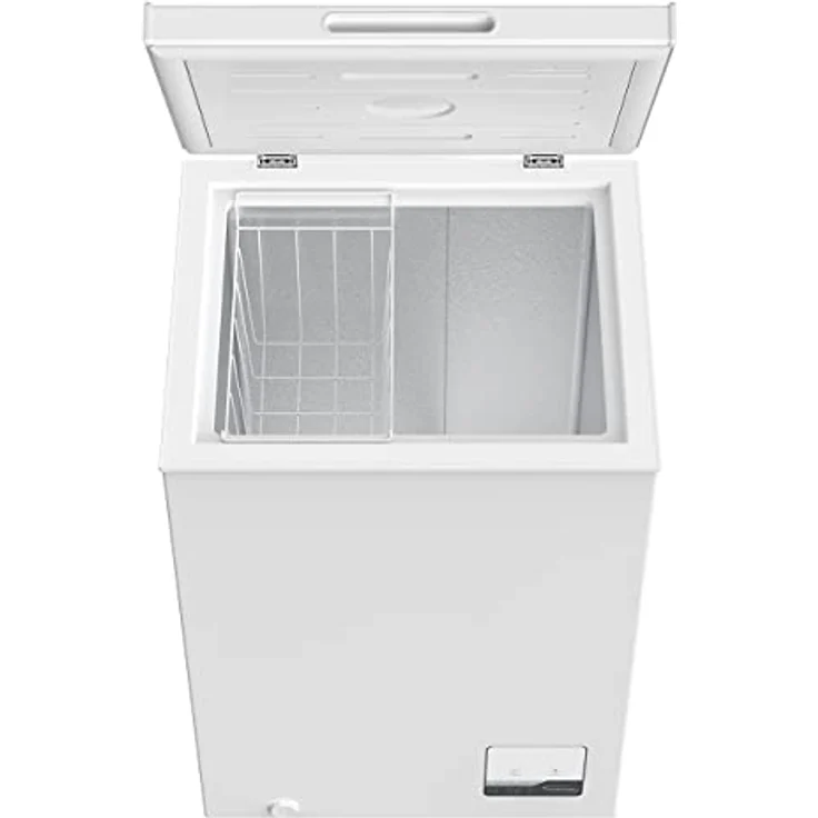 PKM Gefriertruhe mit 99 L Weiß EEK: D 54,5cm breit Tiefkühltruhe freistehend mit Drahtkorb – Bild 3