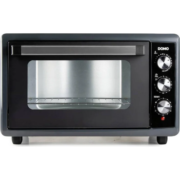 Domo DO808GO, Kleinbackofen XXL mit 50 Litern, Schwarz, 4 Heizarten, Temperaturregelung 30-230 °C, Innenbeleuchtung, inkl. Grillrost und Backblech