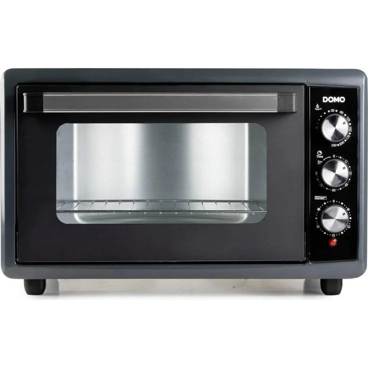 Domo DO808GO, Kleinbackofen XXL mit 50 Litern, Schwarz, 4 Heizarten, Temperaturregelung 30-230 °C, Innenbeleuchtung, inkl. Grillrost und Backblech