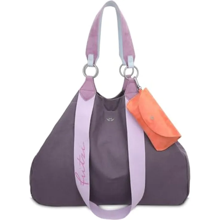 Fritzi aus Preußen Izzy Canvas Shopper Tasche 45 cm, 100% Baumwolle, lila