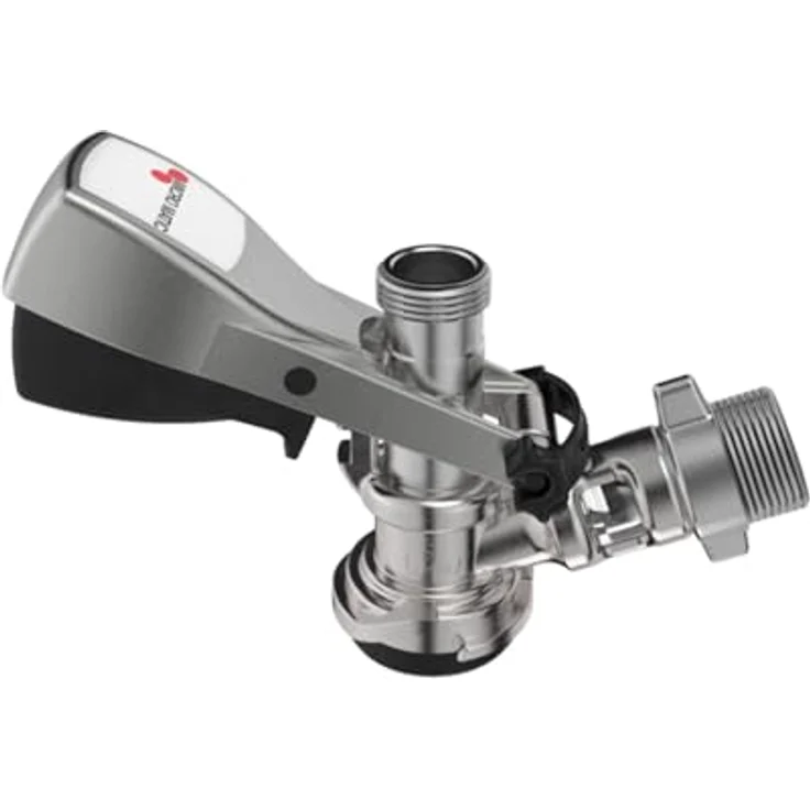Micro Matic Köpi Zapfkopf, Kelleranstich mit Edelstahl-Stößel und Rückschlagsicherung, R 5/8" Getränkeanschluss, R 3/4" Druckgasanschluss – Bild 2