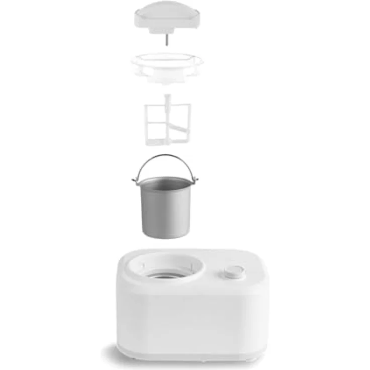 Springlane Eismaschine Eni mit Kompressor, 1 l, 100 W, weiß - Preisvergleich – Bild 4