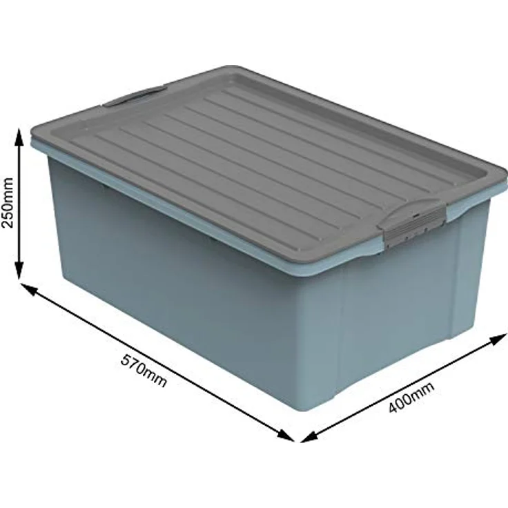 Aufbewahrungsbox 38l mit Deckel – Bild 4