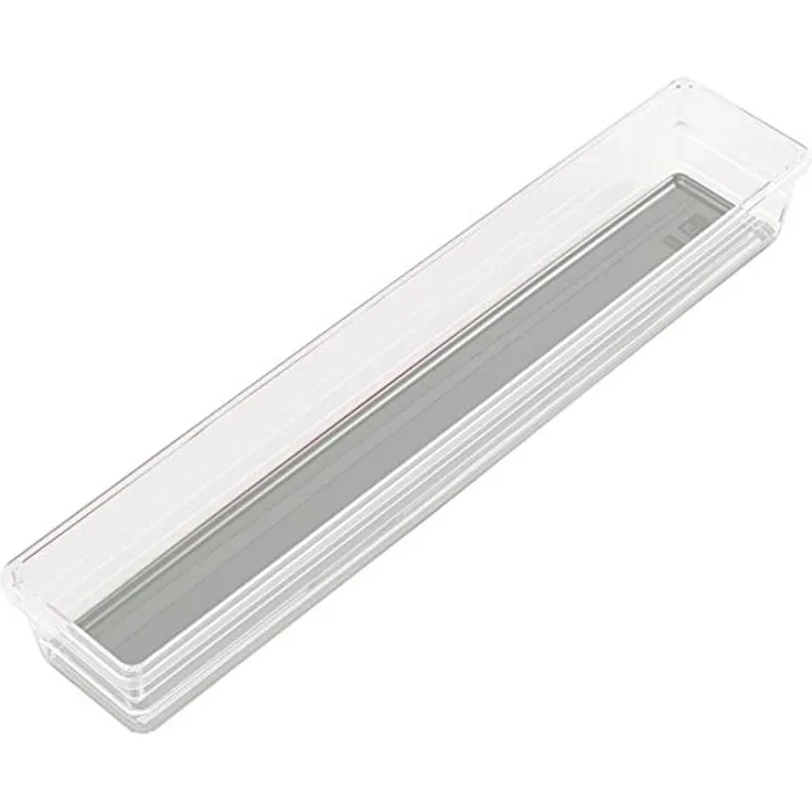 KIS Sortierbox Sistemo 7,5x37,5 cm in transparent-grau, Plastik, 7.5x37.5x5 cm