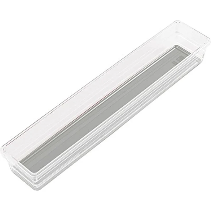 KIS Sortierbox Sistemo 7,5x37,5 cm in transparent-grau, Plastik, 7.5x37.5x5 cm