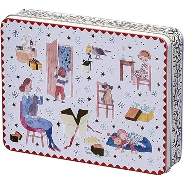 Hutschenreuther Sammelkollektion 22 Weihnachtsabend Set, 3 Plätzchendosen, Mehrfarbig aus hochwertigem Porzellan mit Illustrationen von Renáta Fuciková – Bild 5