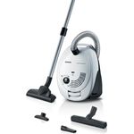 SIEMENS Bodenstaubsauger VS06WH1T, 850 W, mit Hygiene-Filter, kompakt und leicht, spezielle Hartbodendüse, integriertes Zubehör, weiß
