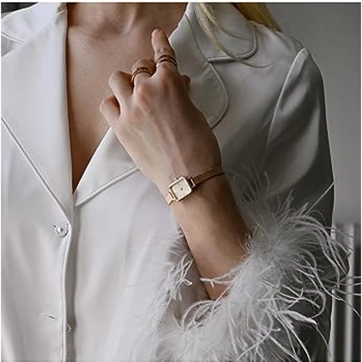 Daniel Wellington Quadro Uhr 15.4x18.2mm Double Plated Stainless Steel (316L) Rose Gold, Elegant und zeitlos mit veredeltem Edelstahl 316L – Bild 2