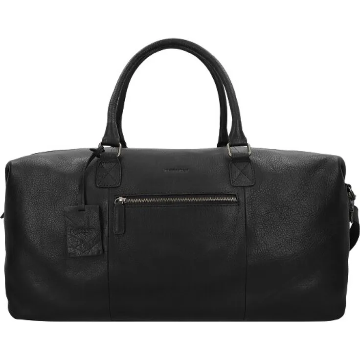Burkely Antique Avery Reisetasche, Leder 55 cm, schwarz, 100% Leder, optimal für Reisen