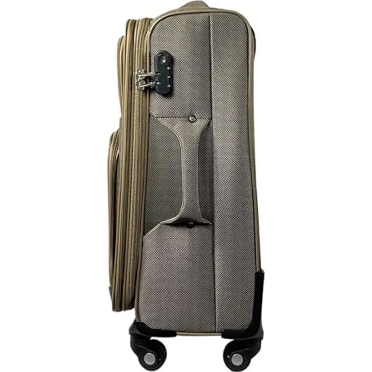 MY TRAVEL BAG Großer Koffer (75cm) Khaki, Stoff Reisekoffer Trolley Erweiterbar mit Zwillingsrollen, ultraleicht und robust – Bild 5