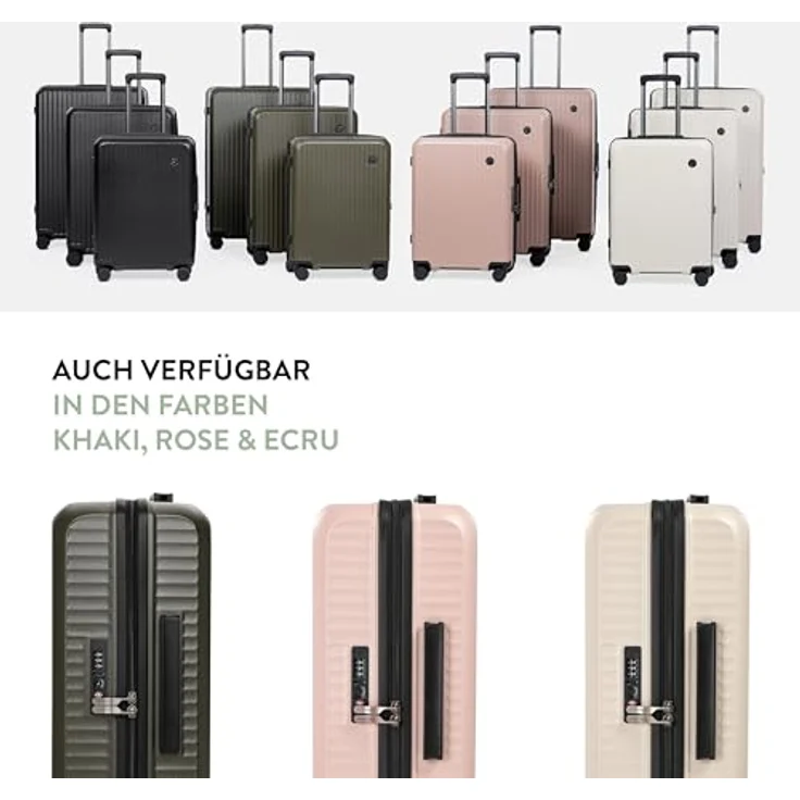 SURI FREY Trolley SFY FreyWay Paris, Handgepäck Koffer aus robustem Polycarbonat, 36 Liter, TSA Zahlenschloss, schwarz – Bild 9