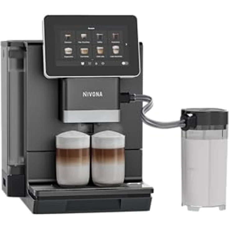 Nivona CafeRomatica NIVO 9101 Kaffeevollautomat, schwarz, 7"-Farbtouchdisplay, Aroma Balance System mit 5 Profilen, Chilled Brew-Funktion, OneTouch-SPUMATORE DUO – Bild 2