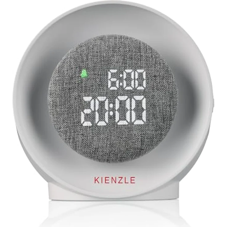 Kienzle KIENZLE Lichtwecker Rund, eleganter Wecker mit dreistufigem Aufwachlicht und dimmbarem Nachtlicht – Bild 4