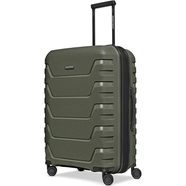 SMARTBOX Hartschalen Check-in Koffer | Mittelgroßer Trolley, 45 x 28 x 66 cm, 71 auf 80 Liter erweiterbar, Polypropylen, 4 Doppelrollen & TSA-Schloss, leichte 3,8 kg (Edition 01) – Bild 1