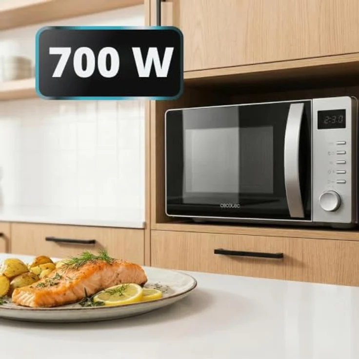 Cecotec Proclean 5005, Solo-20l-Mikrowelle mit 700 W, 3DWave-Technologie, eingebaute Uhr und Timer – Bild 9