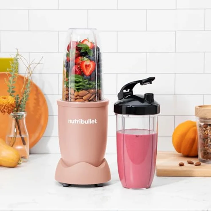 NutriBullet NB907MACL Mixer 0,9 l Sport-Mixer 900 W Pink - Leistungsstarker 900 Watt Motor, Pulsfunktion, Edelstahlklingen – Bild 4