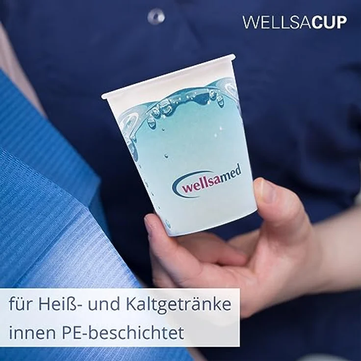 wellsamed 144977 100 Stück Einwegbecher Pappbecher Trinkbecher Becher Papierbecher Einweg Papier 0,18 Liter Motiv: Bubble, Polymerbeschichtet – Bild 5