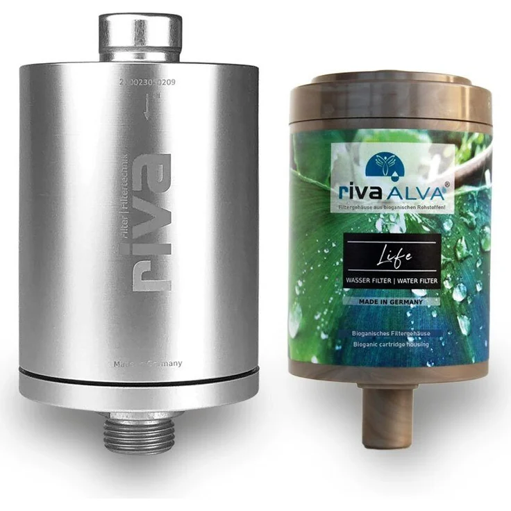 Riva rivaALVA Life Untertisch-Trinkwasserfilter mit biologisch abbaubarem Kartuschengehäuse und veredelter Blockaktivkohle