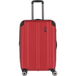 Travelite 4-Rad Koffer M mit TSA Schloss + Dehnfalte, Gepäck Serie City: Robuster Hartschalen Trolley mit kratzfester Oberfläche, 68 cm, 78 Liter (erweiterbar auf 86 L)
