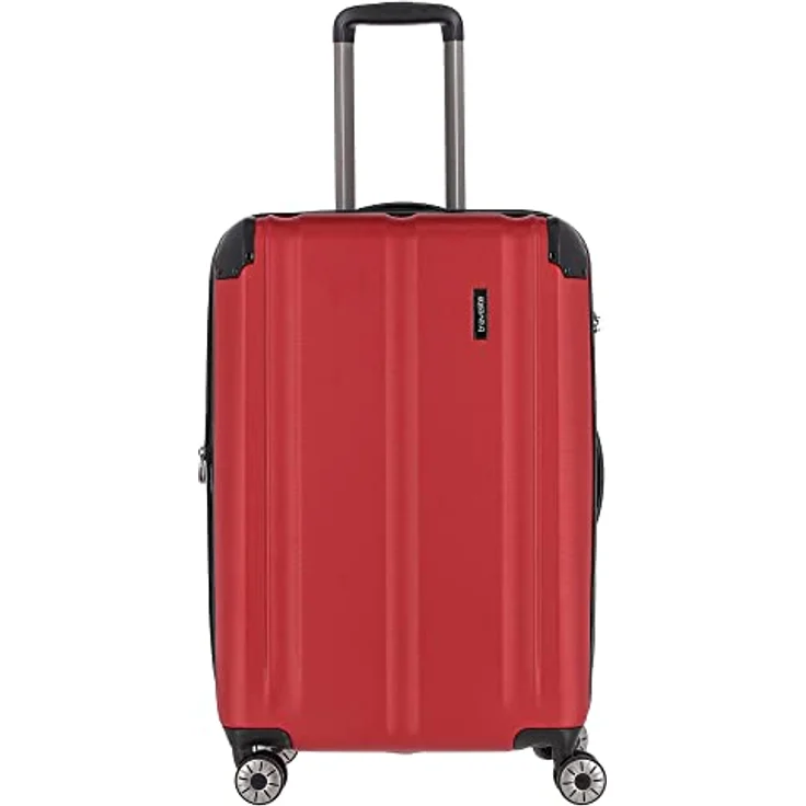Travelite 4-Rad Koffer M mit TSA Schloss + Dehnfalte, Gepäck Serie City: Robuster Hartschalen Trolley mit kratzfester Oberfläche, 68 cm, 78 Liter (erweiterbar auf 86 L) – Bild 1