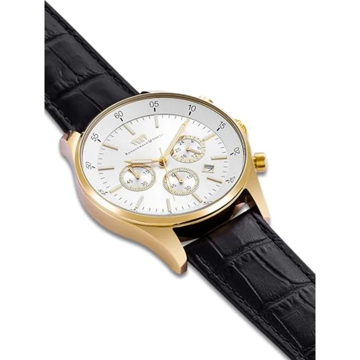 Rhodenwald & Söhne Chronograph Goodwill schwarz, aus Edelstahl, Quarzwerk, Herren – Bild 8