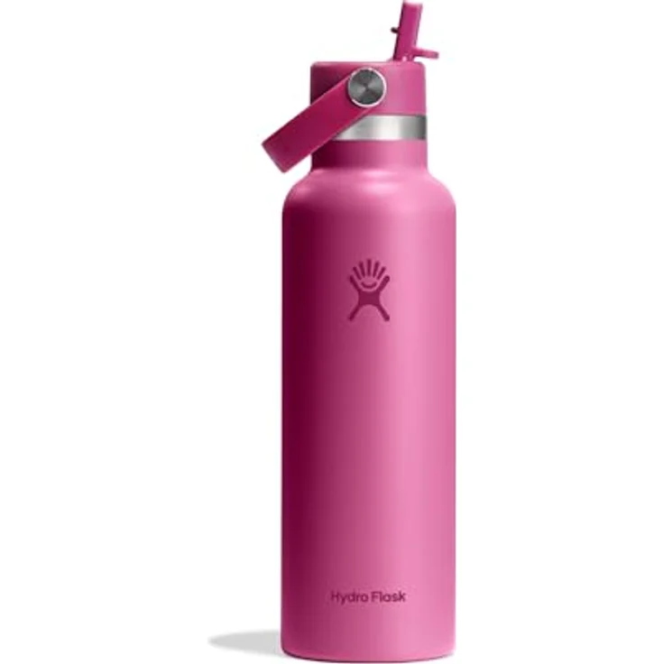Hydro Flask Standard Mouth Trinkflasche 621ml (21 oz) mit Strohdeckel - Vakuumisoliert, auslaufsicher - Heiß & Kalt - Reef – Bild 1