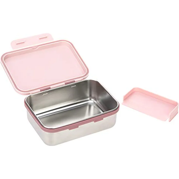 LÄSSIG Kinder Brotdose Edelstahl Lunchbox Frühstücksbox nachhaltig Kindergarten Schule/Adventure Tipi, – Bild 3