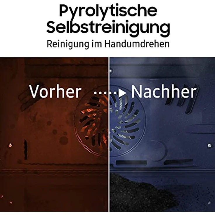 Samsung NV7B44503DB/U1 Einbaubackofen,76 ℓ, Dual Cook Flex, Pyrolytische Selbstreinigung, SmartThings Cooking, XXL-Garraum, Black Stainless Steel – Bild 5
