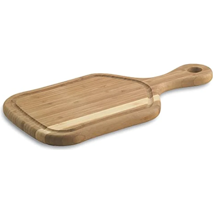 Richardson Sheffield PADDLE Schneidebrett, 2 x 38 x 19.3 cm, mit Saftrille, Holzbrett Küche, Cutting Board, Brettchen, Küchenutensilien Holz, Bambus, Braun – Bild 2