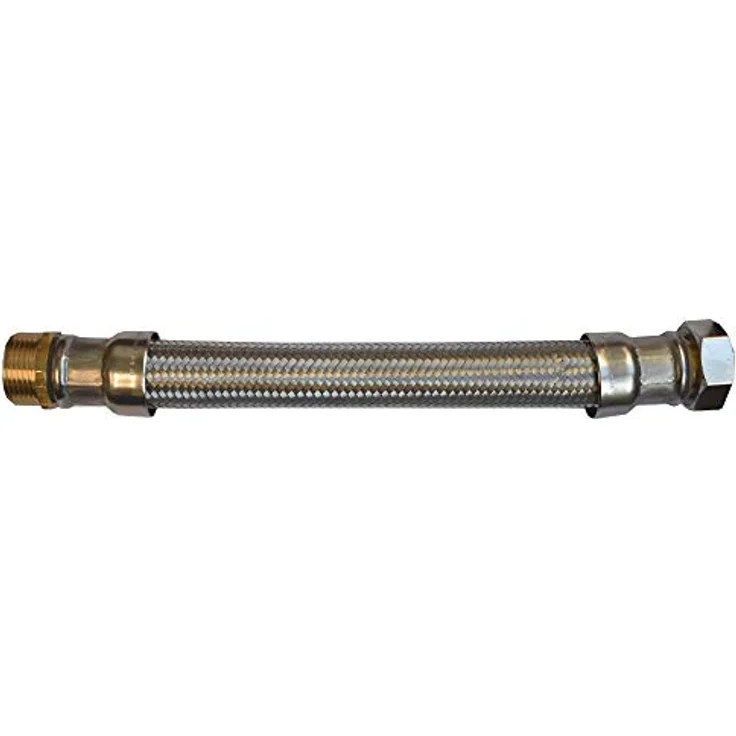 KLASEBO® flexibler Panzerschlauch DN25, Edelstahl, 1000mm, DVGW-zertifiziert, für Trinkwasser – Bild 1