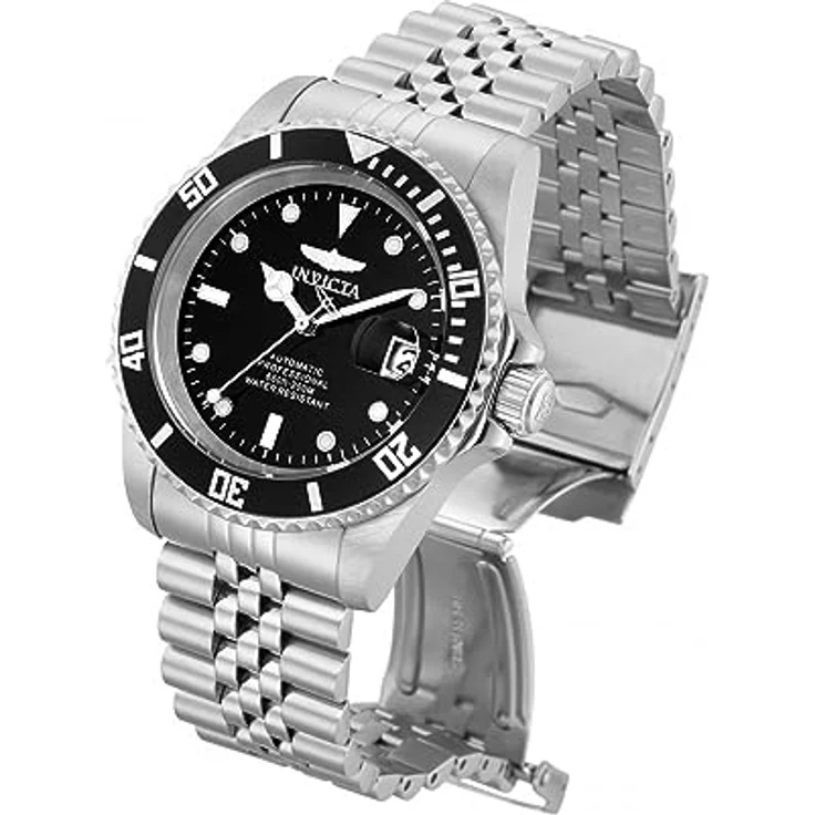 Invicta Pro Diver 29178, Edelstahl Herren Automatikuhr 42mm mit schwarzem Zifferblatt, 20 bar wasserdicht – Bild 2