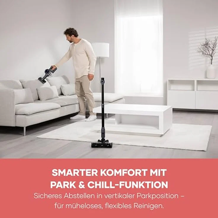 SEVERIN Kabelloser Akku Staubsauger S’Power Olymp Pro HV 7196, blaumetallic, 400 W Leistung, leichtes Design mit 2,02 kg – Bild 5
