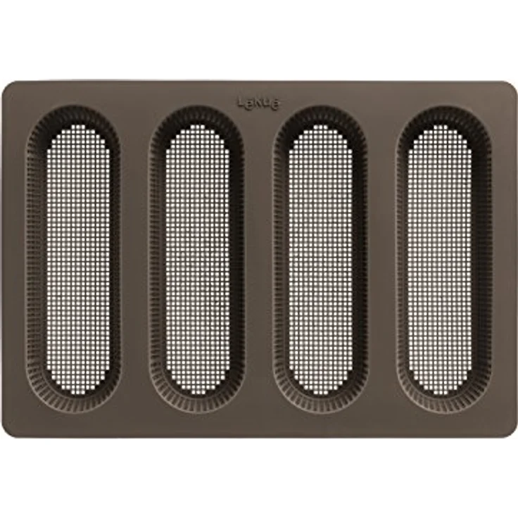 Lékué Kit Bread Essential, Brotbackschale-Baguette-Backform, Set, Silikon Braun, 600 ml – Bild 9