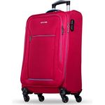 NOWI Nowi Sevilla 4 Rollen Trolley 64 cm, pink, 100% Polyester, kompakte Reisegröße