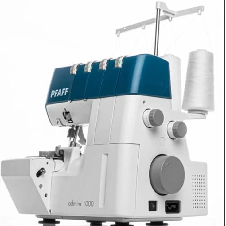 PFAFF Overlock-Nähmaschine admire 1000, 4-/3-/2-Fäden, 16 Stiche, Differentialtransport, integrierte Nahtführung – Bild 8