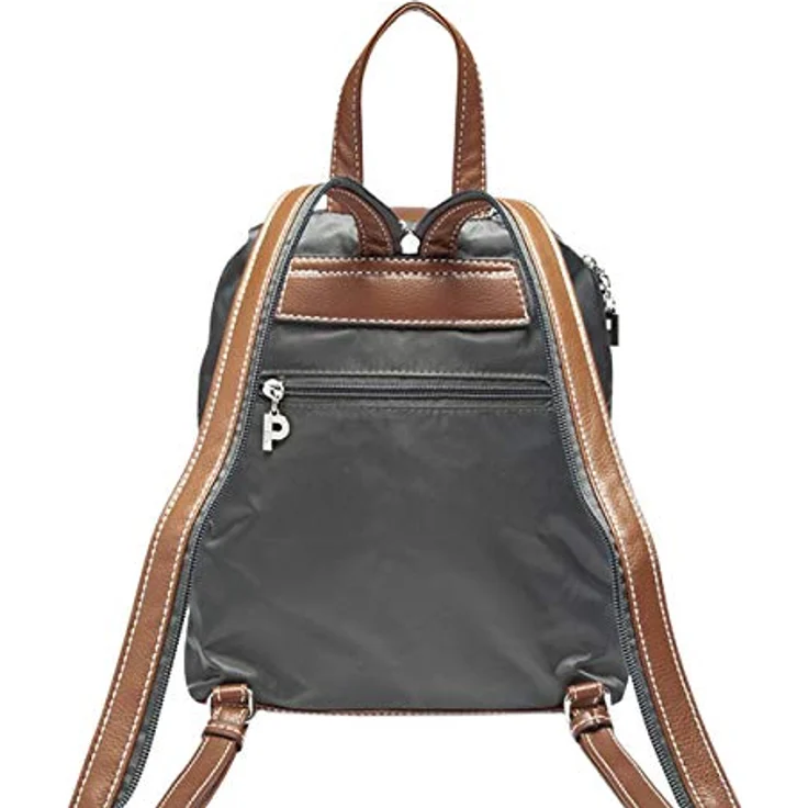 Picard Sonja City Rucksack, anthrazit, 29 cm, 100% Nylon, kompaktes Design – Bild 2