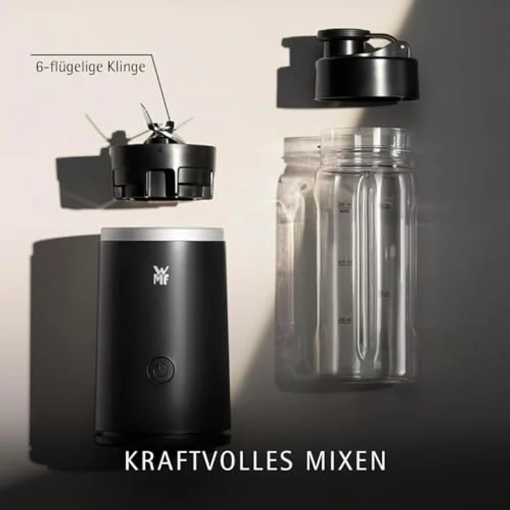 WMF Mix & Go Touch, Tragbarer Smoothie Maker mit 500W, To-Go Flasche aus recycelten Materialien – Bild 4