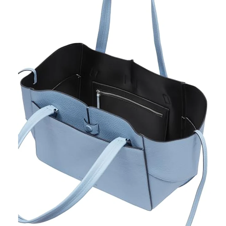 Liebeskind Berlin Shopper Lilly Heavy Pebble, modischer Shopper aus Rindsleder in Breath (hellblau) – Bild 3