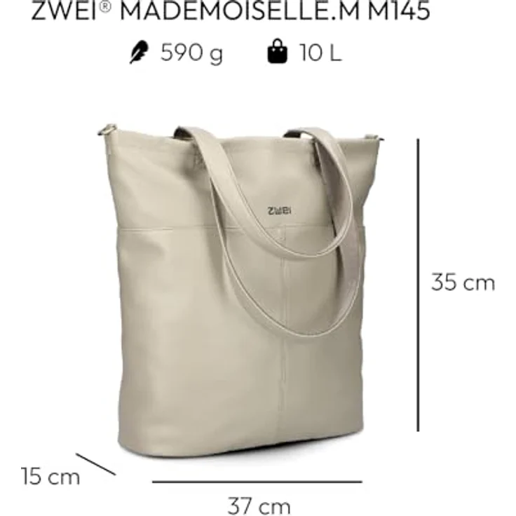 Zwei Mademoiselle.M Shopper Tasche, 37 cm, aus 100% Polyurethan, gelb – Bild 2