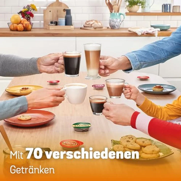 TASSIMO TAS112E Kapselmaschine in Recycled Black, 1400 W Leistung – Bild 6