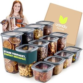 uandu Vorratsdosen mit Deckel Luftdicht 12er Set