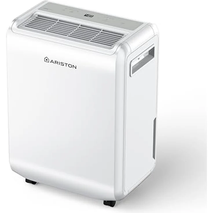 Ariston DEOS 10 tragbarer Luftentfeuchter klein für zu Hause, leise, Kapazität 12 Liter für Räume bis 35 m², Weiß – Bild 1