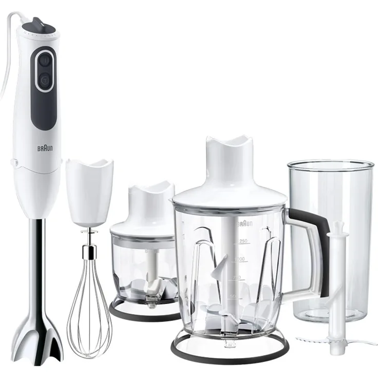 Braun MultiQuick 3 MQ 3145 WH Pürierstab, 0,35 l, 1,2 m, 750 W, Weiß
