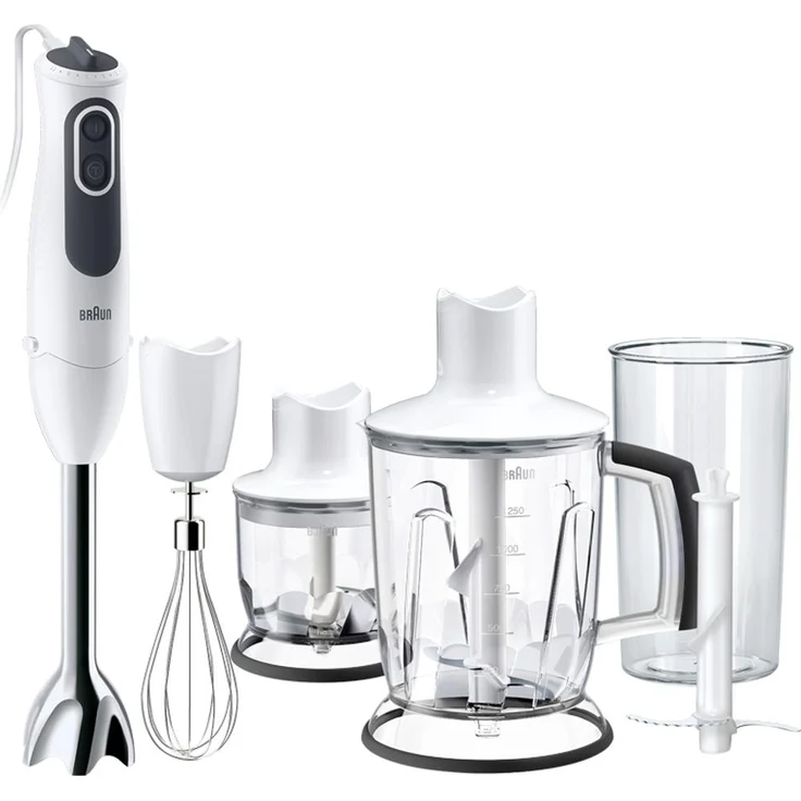Braun MultiQuick 3 MQ 3145 WH Pürierstab, 0,35 l, 1,2 m, 750 W, Weiß