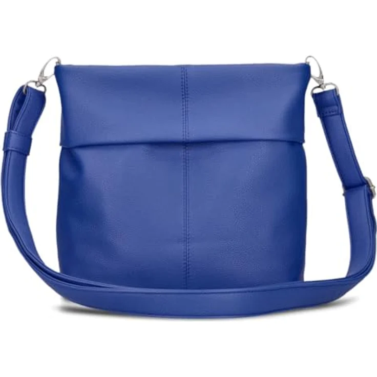 Zwei Mademoiselle.M Schultertasche 25 cm, blau, 100% Polyurethan, kompakt und stilvoll – Bild 5