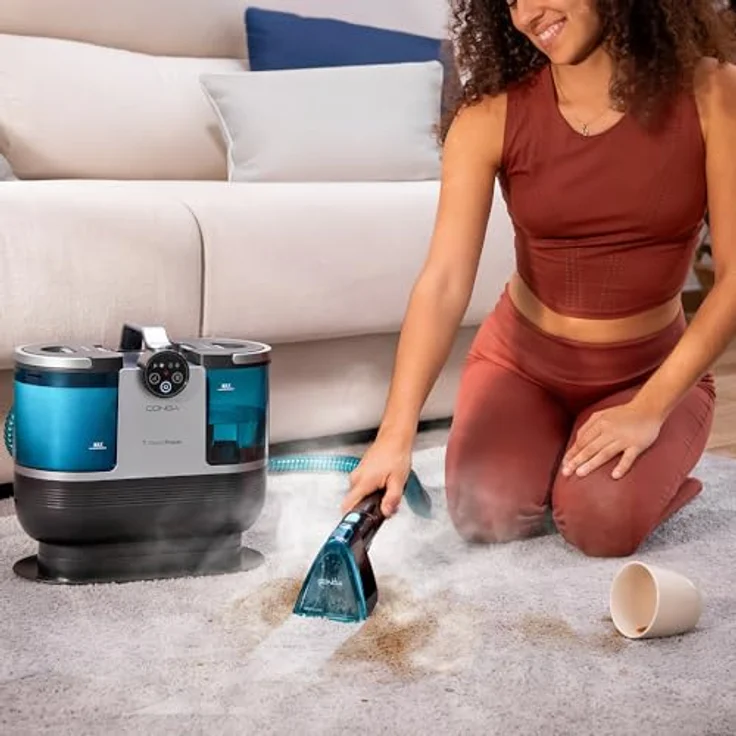 Cecotec Conga 7000 Carpet&Spot Clean Steam XXL, Polsterreiniger und Staubsauger mit 1700W, 3-in-1 Reinigung, 1600ml Wassertank, 950ml schmutziges Wasser, Aktionsradius 7m – Bild 2