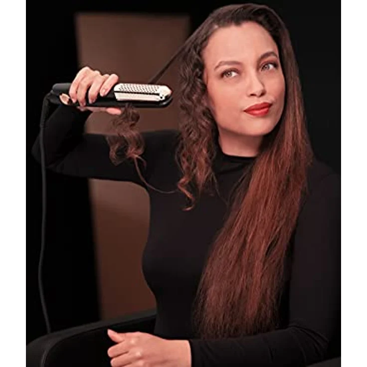 Rowenta Ultimate Experience SF8230 Glätteisen, 220 Watt, Schnellaufheizfunktion, abgerundete Platten, Verriegelungsfunktion, kupfer, schwarz – Bild 4